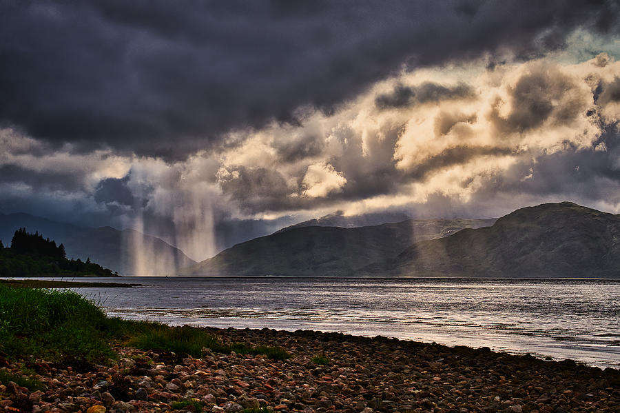 Sunbeams on the Loch - Scotland Photograph by Stuart Litoff