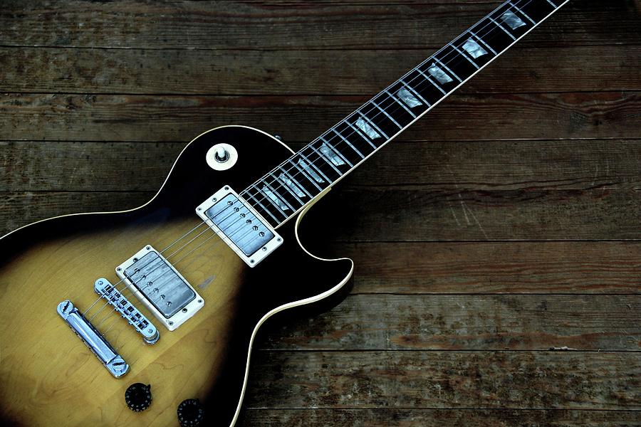 Sunburst Gibson Les Paul Photograph by Tito Slack