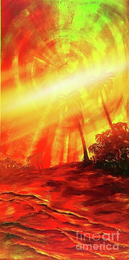Sunburst Painting by Michael Silbaugh