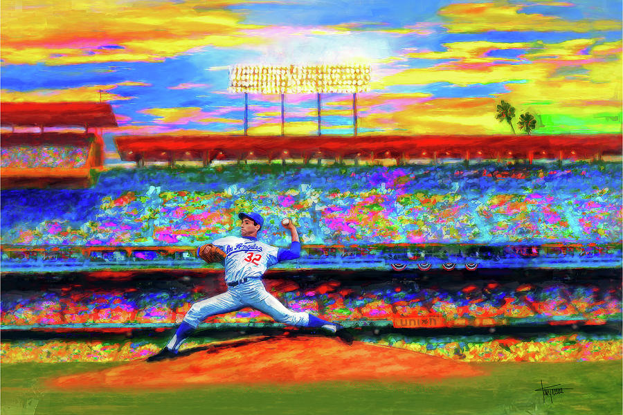 Major League Movie Digital Art - Sunday With Sandy by Alan Greene