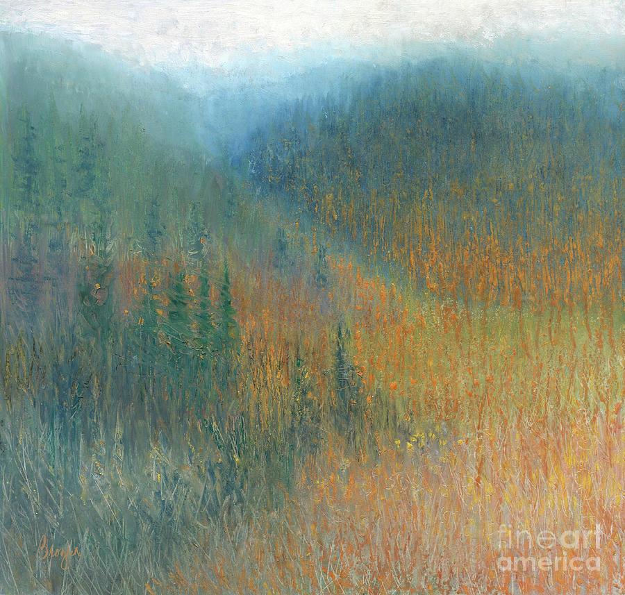 Fall Painting - Sundown Along PA 376 by Barbara Brozich