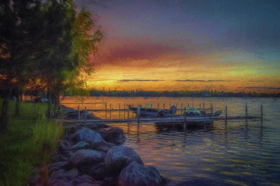 Sundown On The Lake Photograph