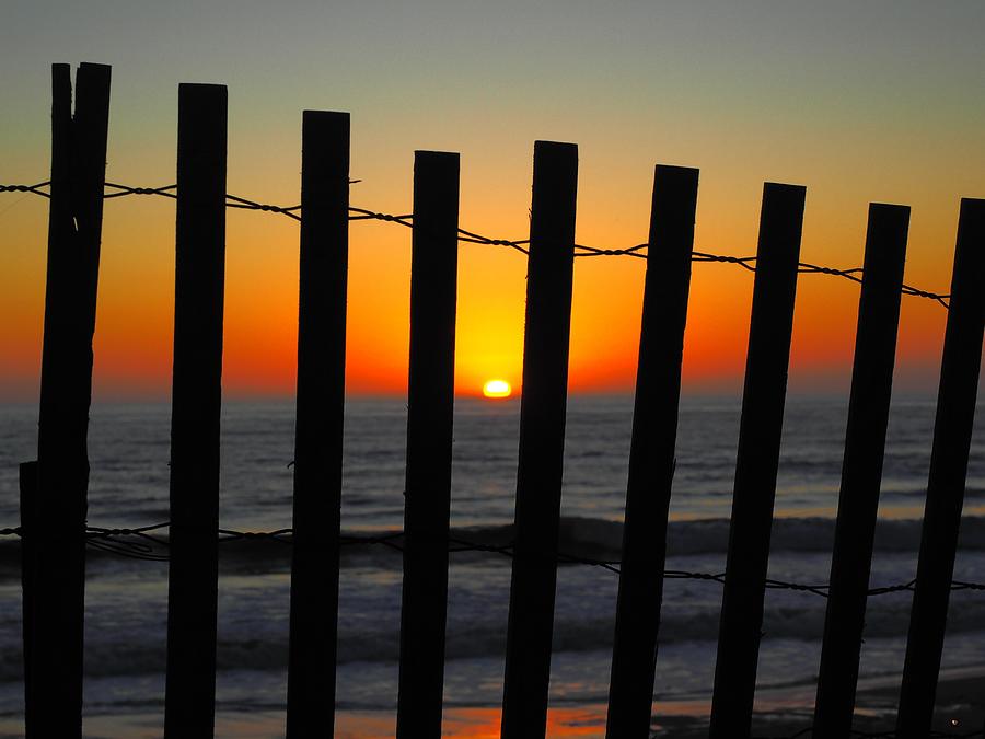 Sundown Wood Fence Photograph by Richard Thomas