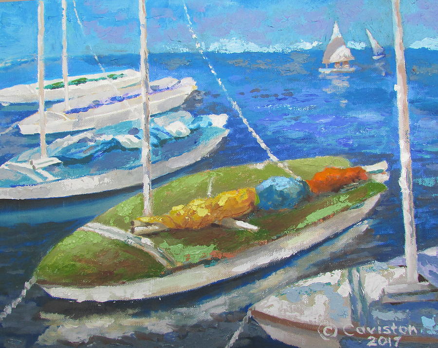 sunfish sailboat painting