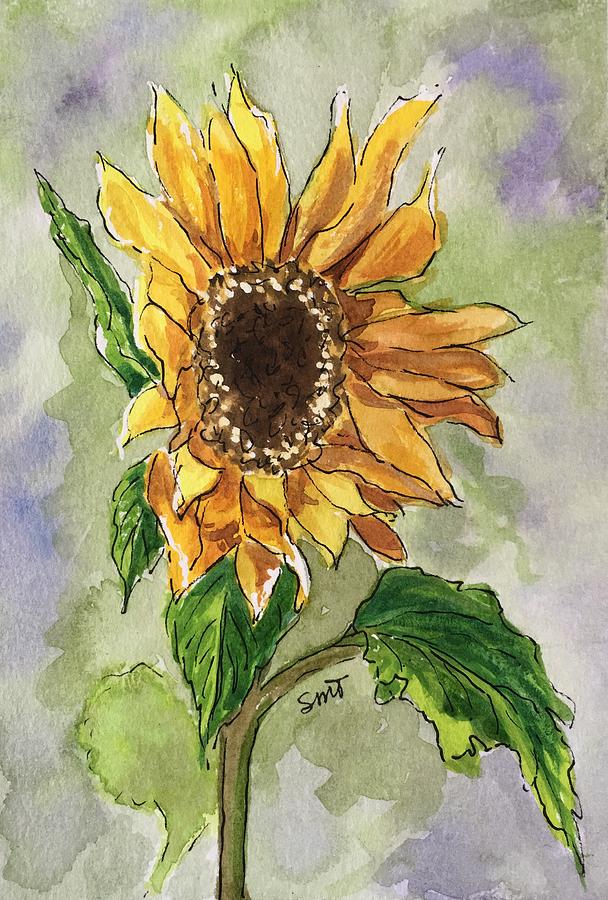 Sunflower Painting by Sheila Tysdal