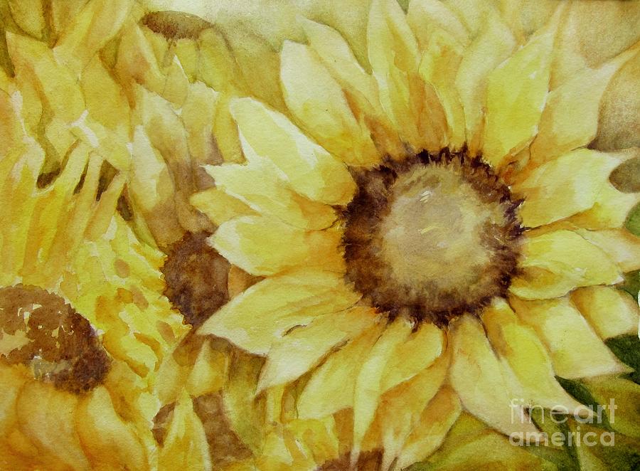 Sunflower 3 Painting By Nancy Hathaway