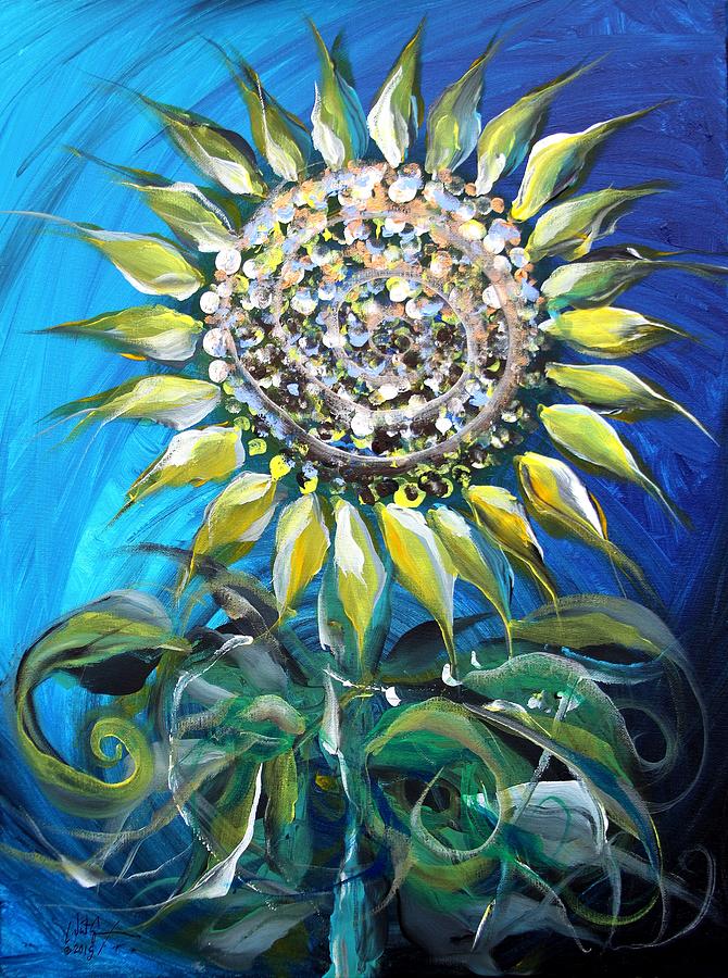 Sunflower at Dawn Painting by J Vincent Scarpace