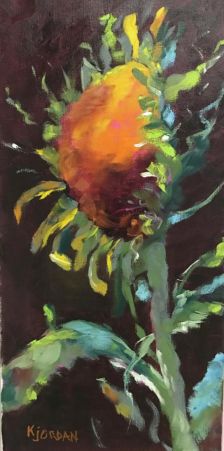 Sunflower Painting - Sunflower Delight by Karen Jordan Sunflower Painting - Sunflower Delight by Karen Jordan