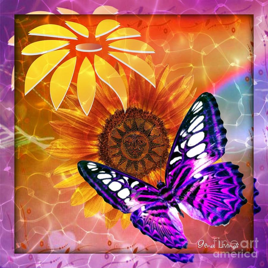 Sunflower Dream   Digital Art by Gena Livings