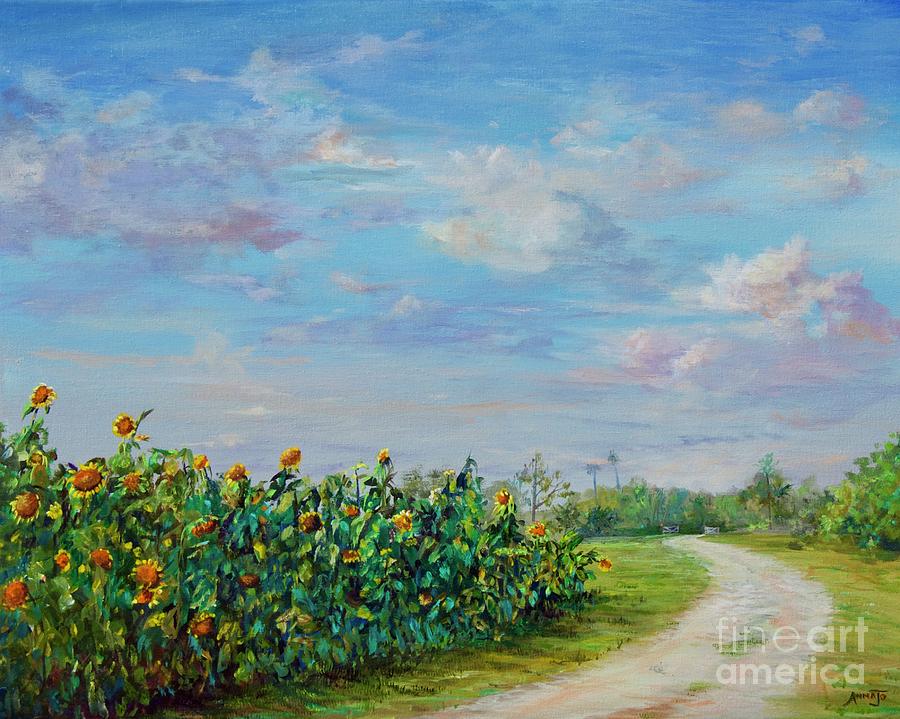Sunflower Field ptg Painting by AnnaJo Vahle