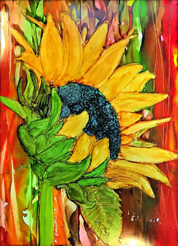 Sunflower Painting by Karen Smith - Fine Art America