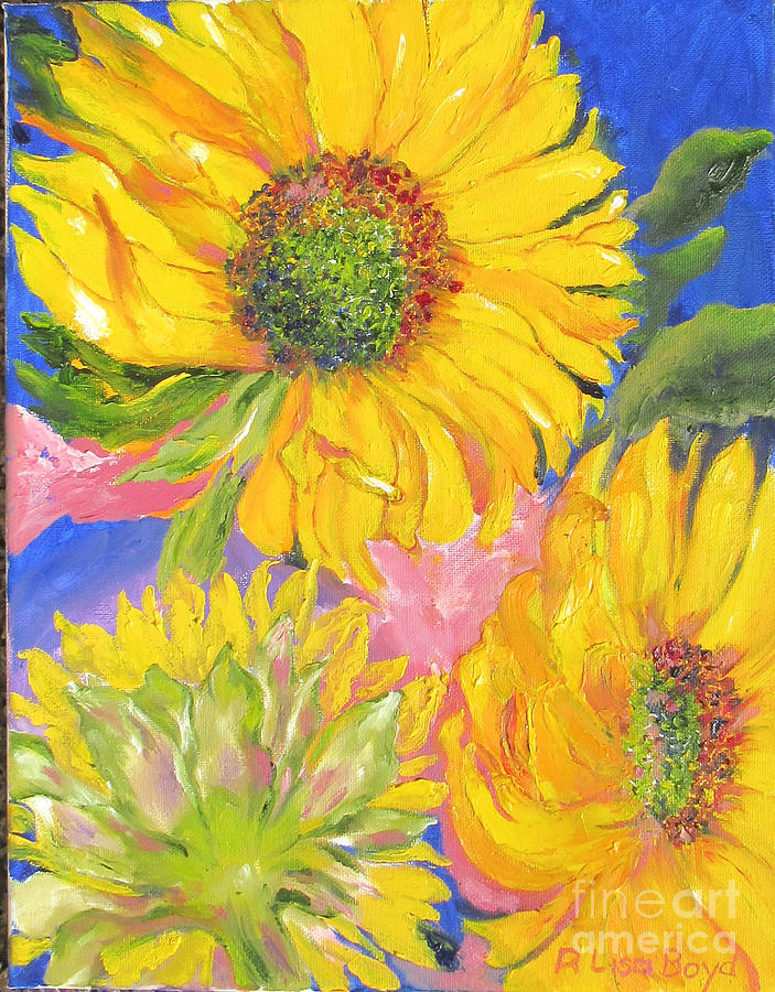 Sunflower Magic Painting by Lisa Boyd