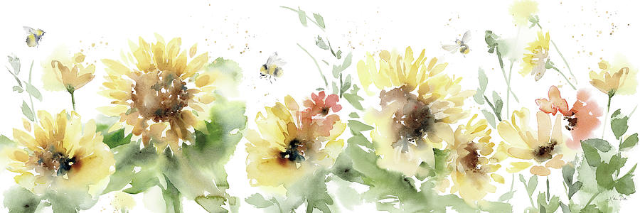 Sunflower Meadow Vi Painting by Katrina Pete Sunflower Meadow Vi Painting by Katrina Pete