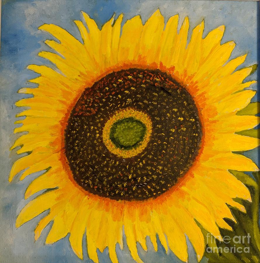 Sunflower Painting by Rebecca Jackson - Fine Art America