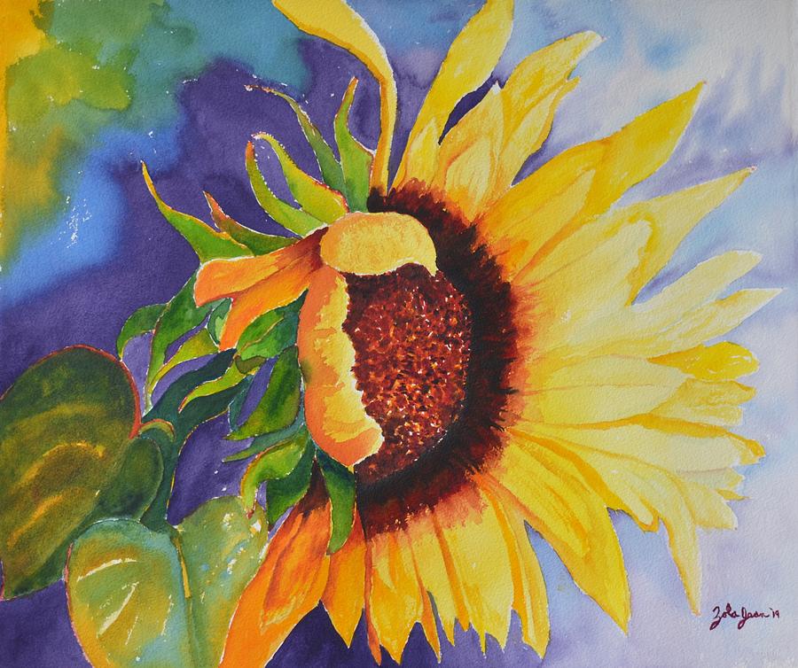 Sunflower Summers Painting By Zola Jean Sherwood Fine Art America