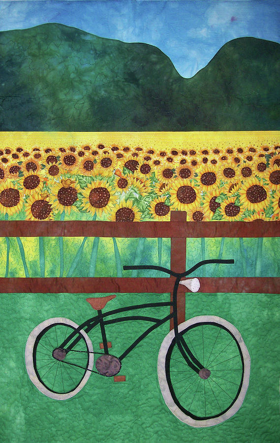 Sunflowers at Whitehall Farm Tapestry - Textile by Pam Geisel
