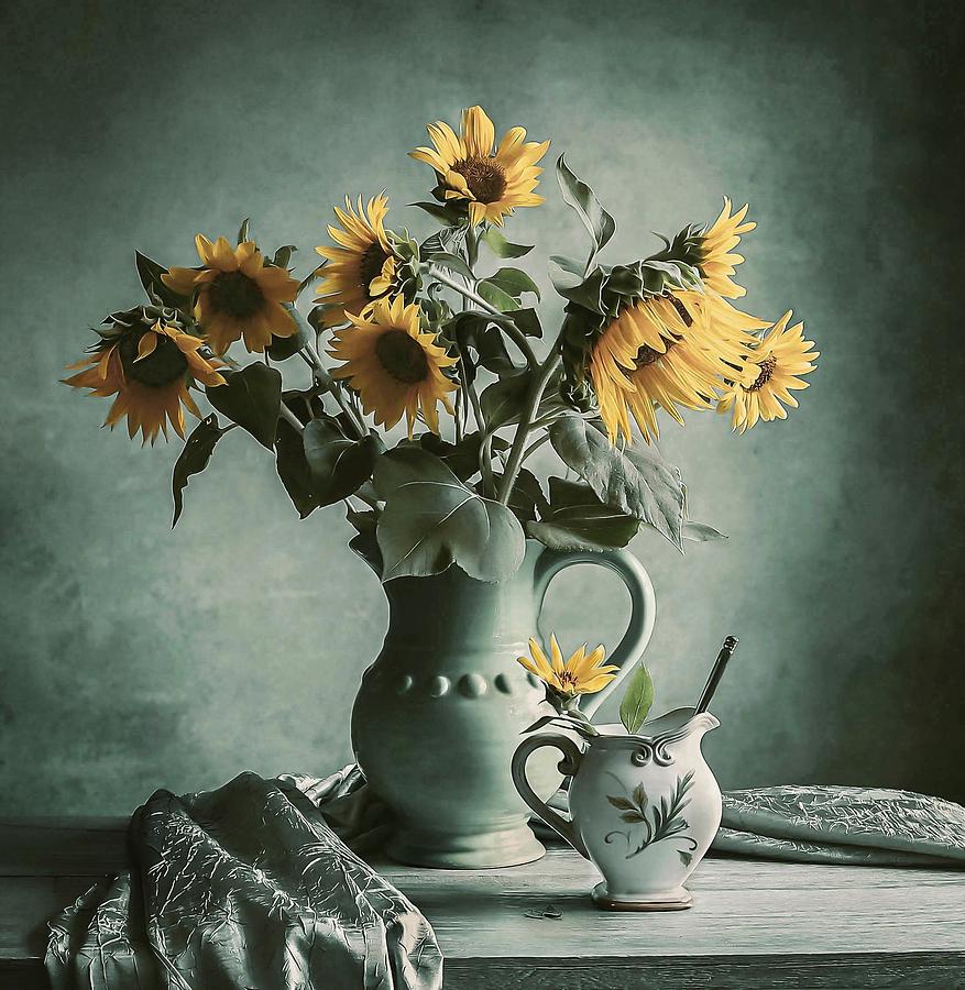 Sunflowers Photograph by Fangping Zhou | Fine Art America