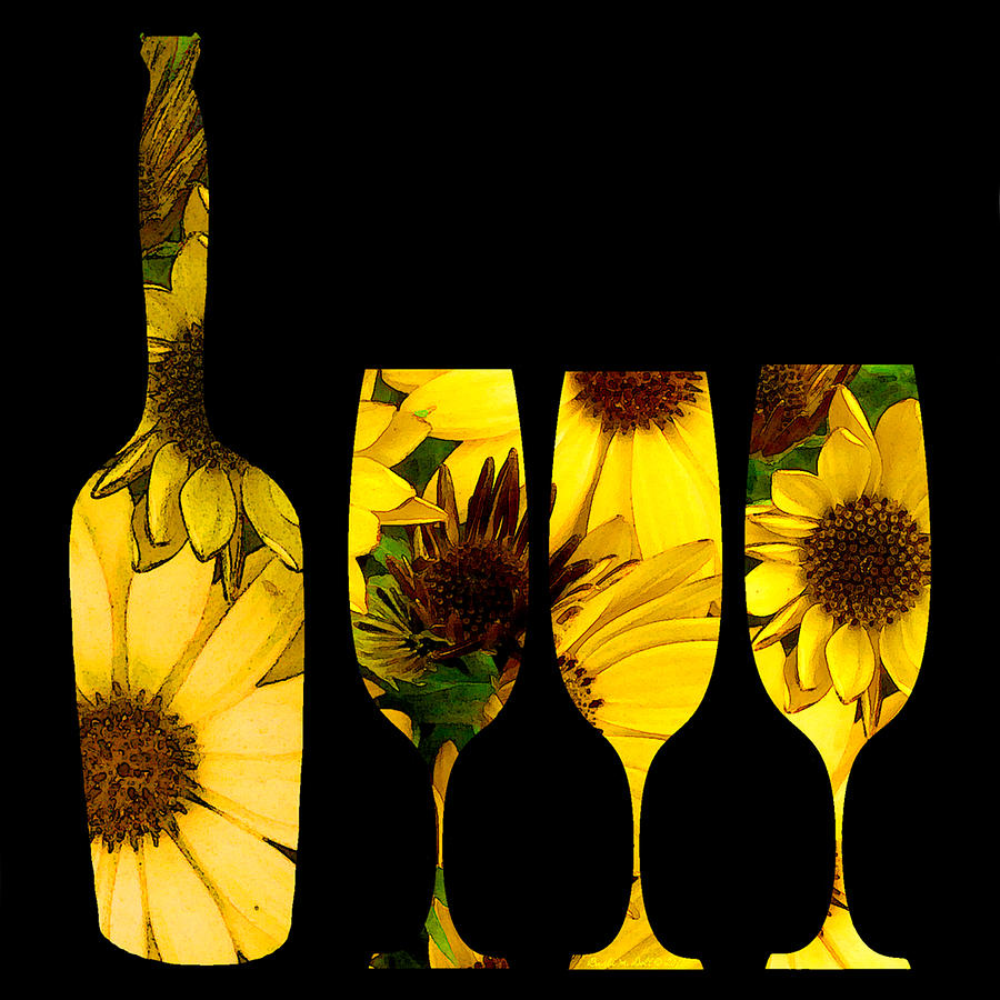 Sunflowers Galore Digital Art By Wallart Bydoll