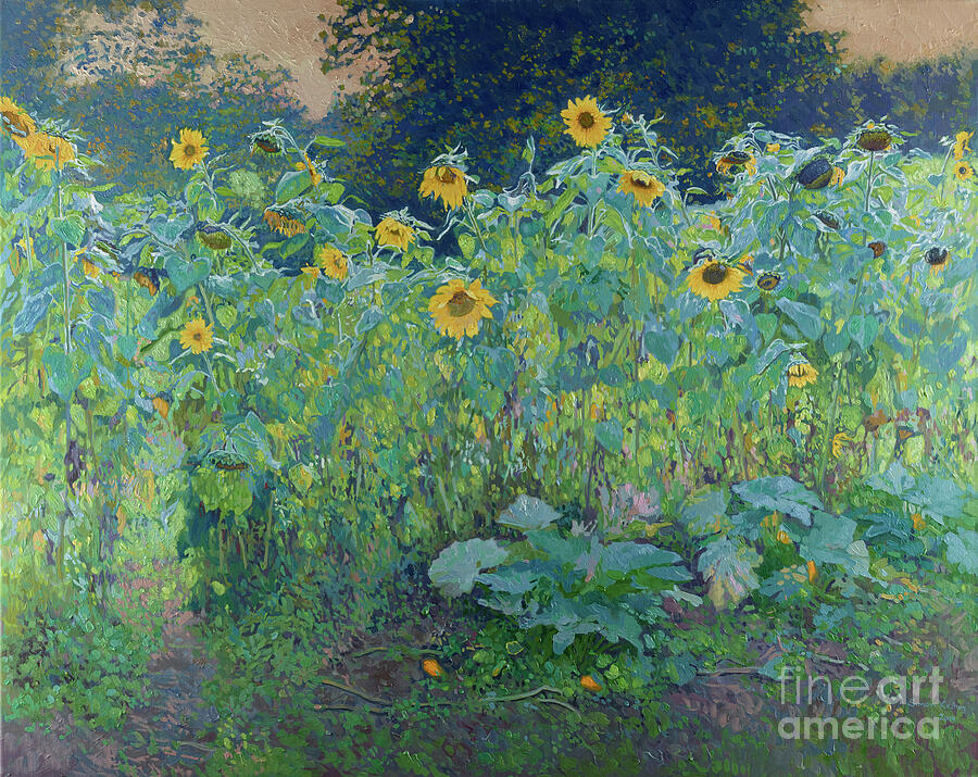 Sunflowers In Kolomenskoye Painting