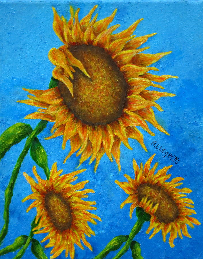 Sunflowers Painting by Pamela Allegretto