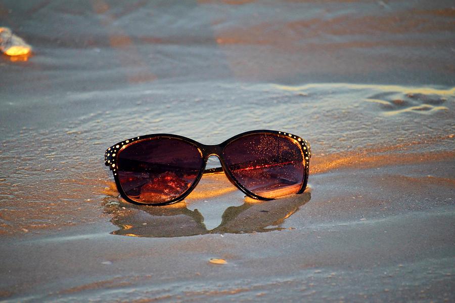 Sunglasses On The Beach Photograph by Cynthia Guinn