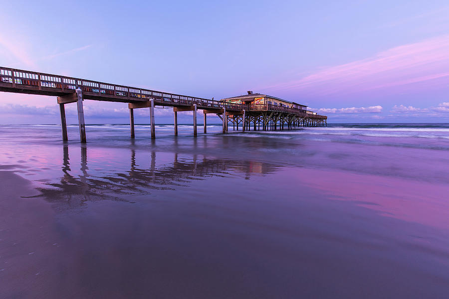 Sunglow Pier at Sunset Photograph by Stefan Mazzola