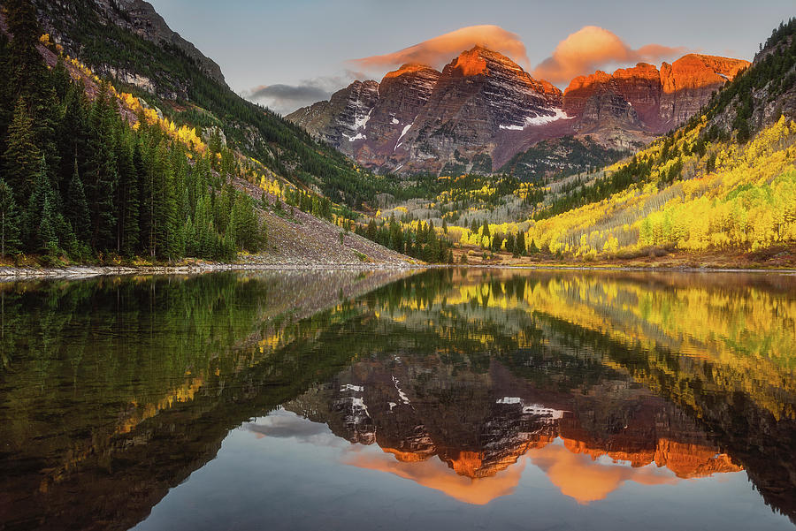 Sunkissed Peaks Bright Photograph by Darren White Photography - Fine ...