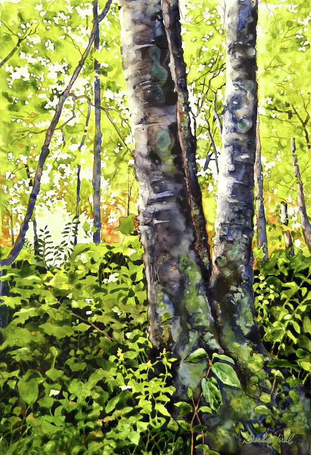 Afternoon Painting - Sunlight Breaking Through by Brenda Jiral Afternoon Painting - Sunlight Breaking Through by Brenda Jiral