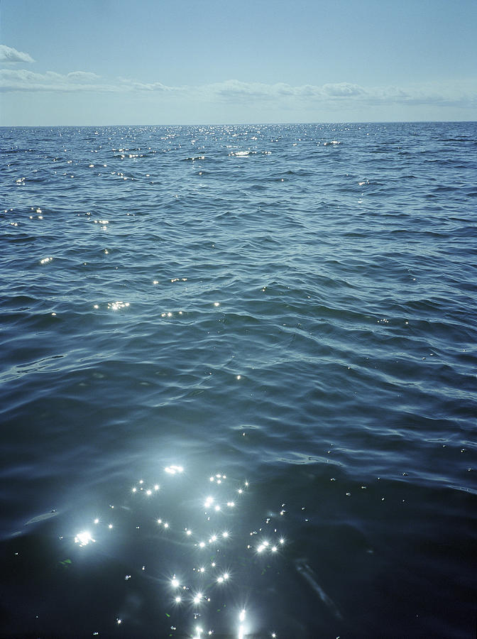 Sunlight Patterns On Ocean Surface Photograph by Rana Faure