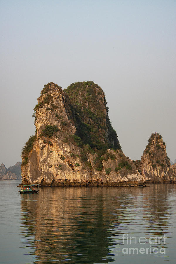 Sunlit Halong Bay Islands Two Photograph by Bob Phillips