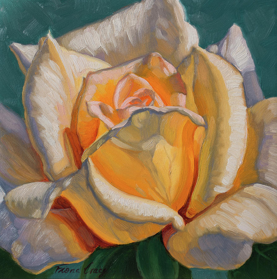 Sunlit Rose 5 Painting by Fiona Craig - Fine Art America