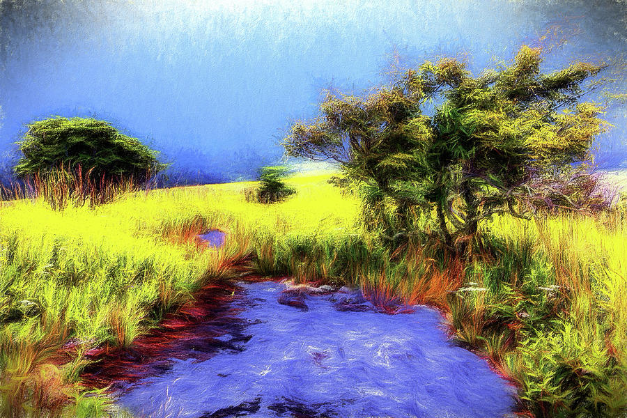 Sunny Creek AP Painting by Dan Carmichael