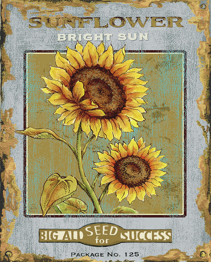 Sunflower Mixed Media - Sunny Day Vi by Daphn? B.