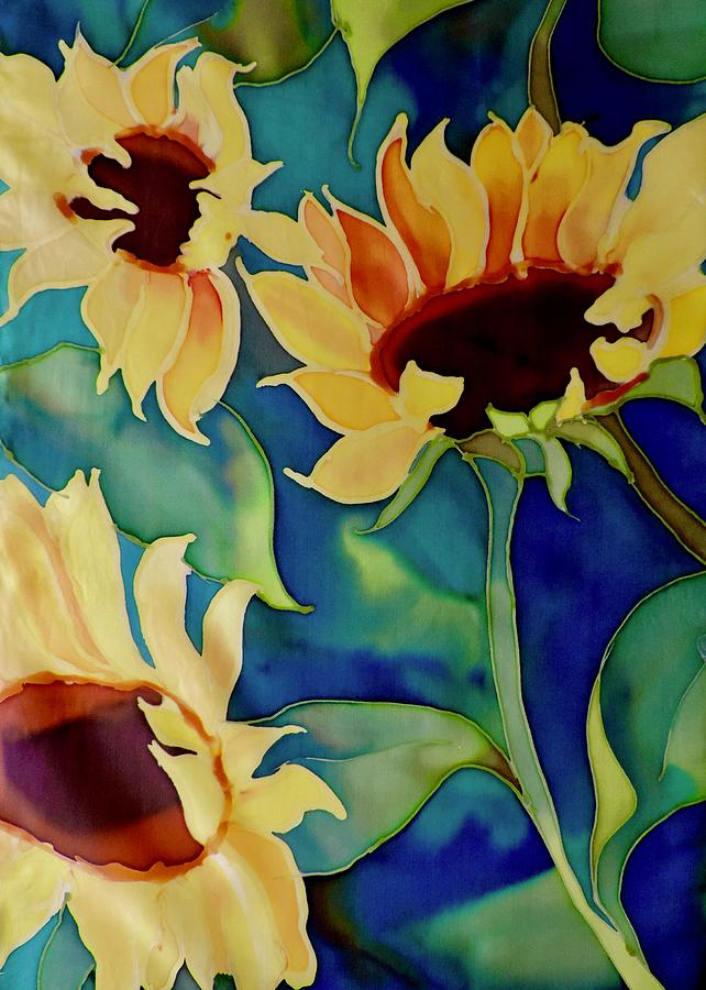 Sunny Flowers Painting by Mary Gorman