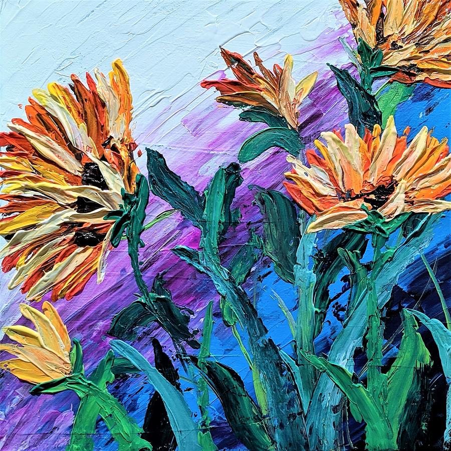 Sunny Flowers Painting by Rebecca Naomi Davis | Fine Art America