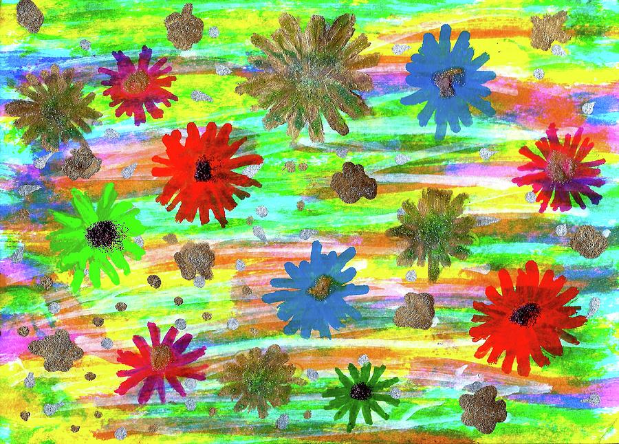 Sunny Funny Summer Painting by Susan Schanerman