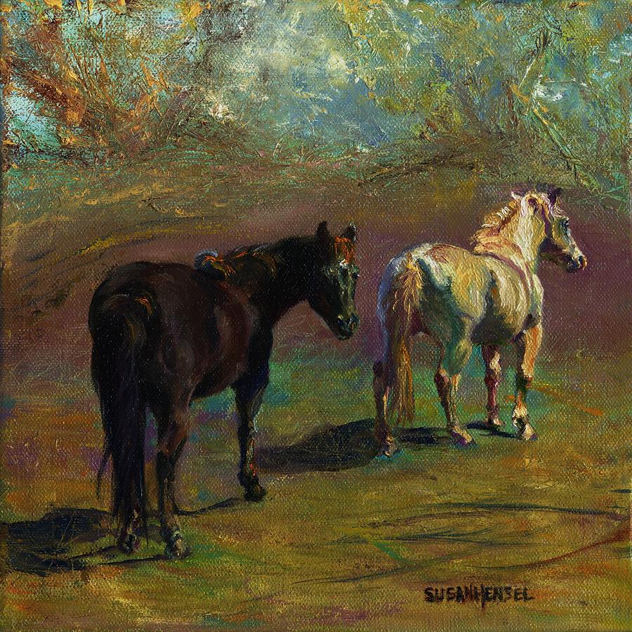 Sunny Graze Painting by Susan Hensel