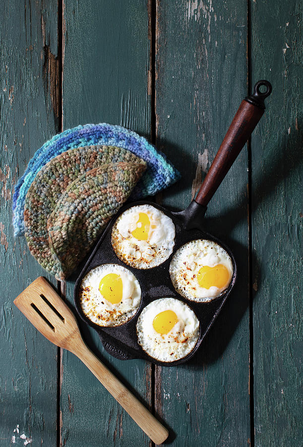 Sunny Side Up Eggs Photograph by Yelena Strokin