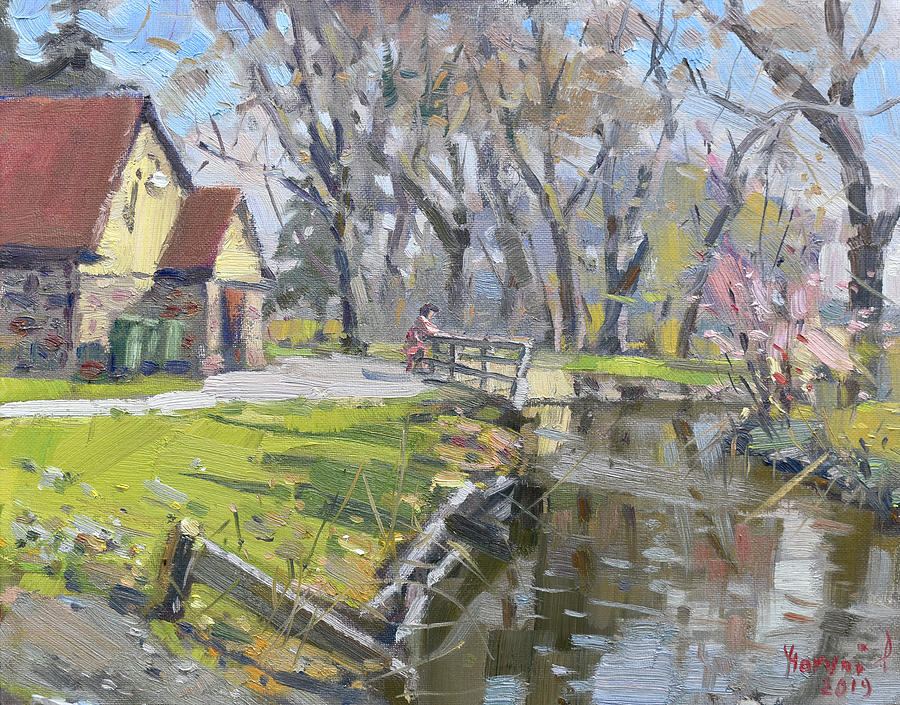 Sunny Spring Day Painting by Ylli Haruni
