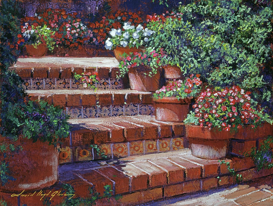 Sunny Steps Painting by David Lloyd Glover