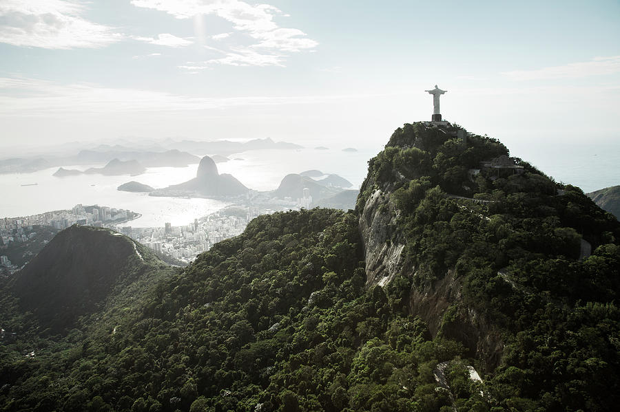 Sunny View Onto Corcovado And Sugarloaf Photograph by Christian Adams
