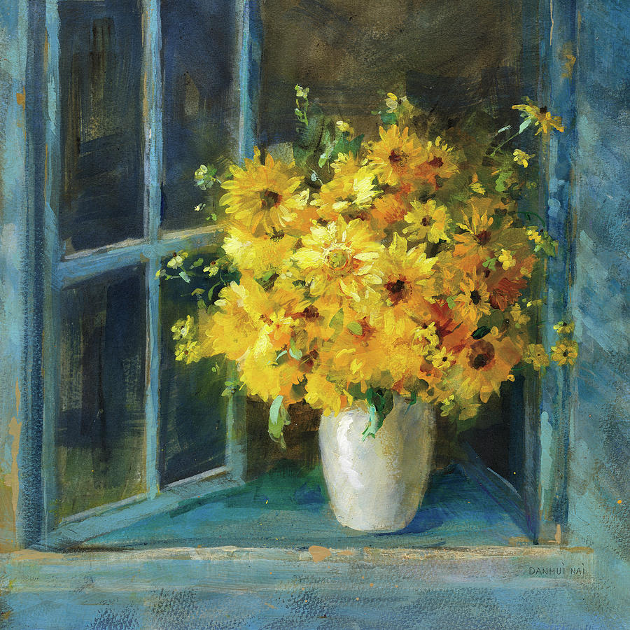 Sunny Windowsill Painting by Danhui Nai - Fine Art America