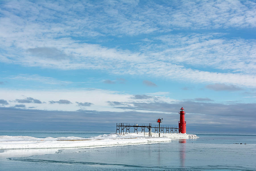 Sunny Winter Lighthouse Photograph by Jessica Michaels - Fine Art America