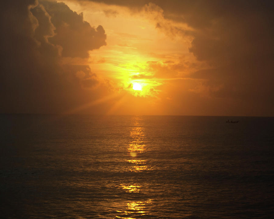 Sunrise @ Kovalam Photograph by Vaithiyanathan.k