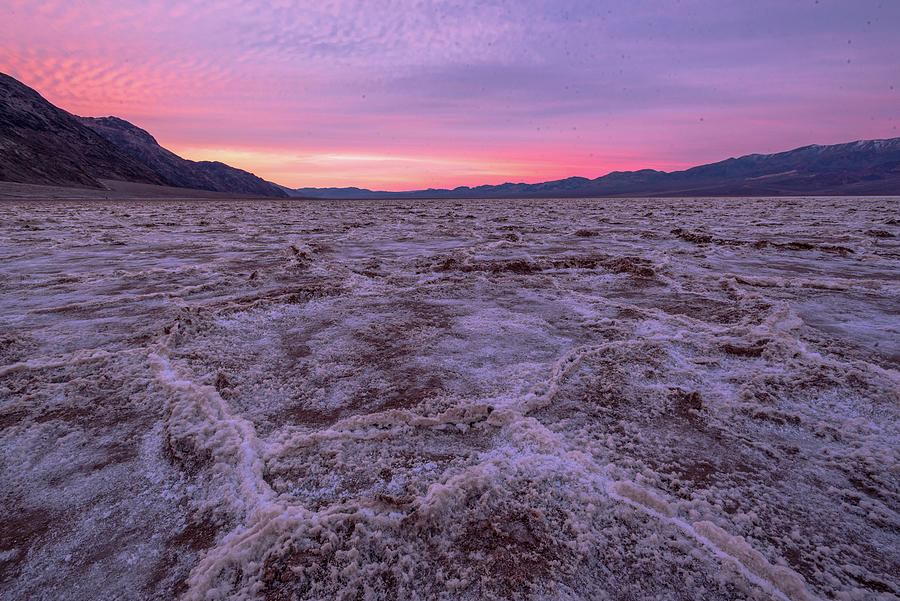 Sunrise At Badwater - Death Valley Photograph By Eric Albright