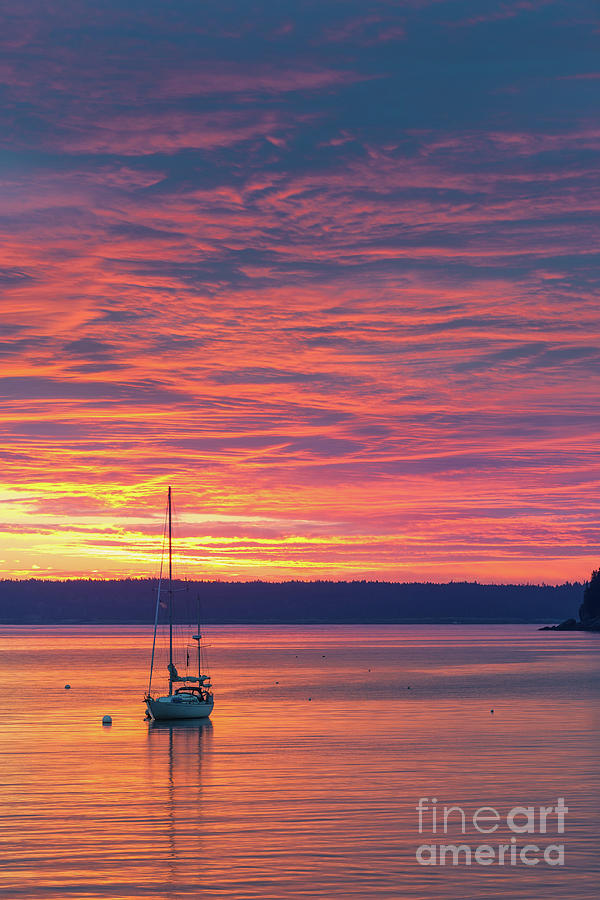 Sunrise at Bar Harbor, Maine Photograph by Henk Meijer Photography