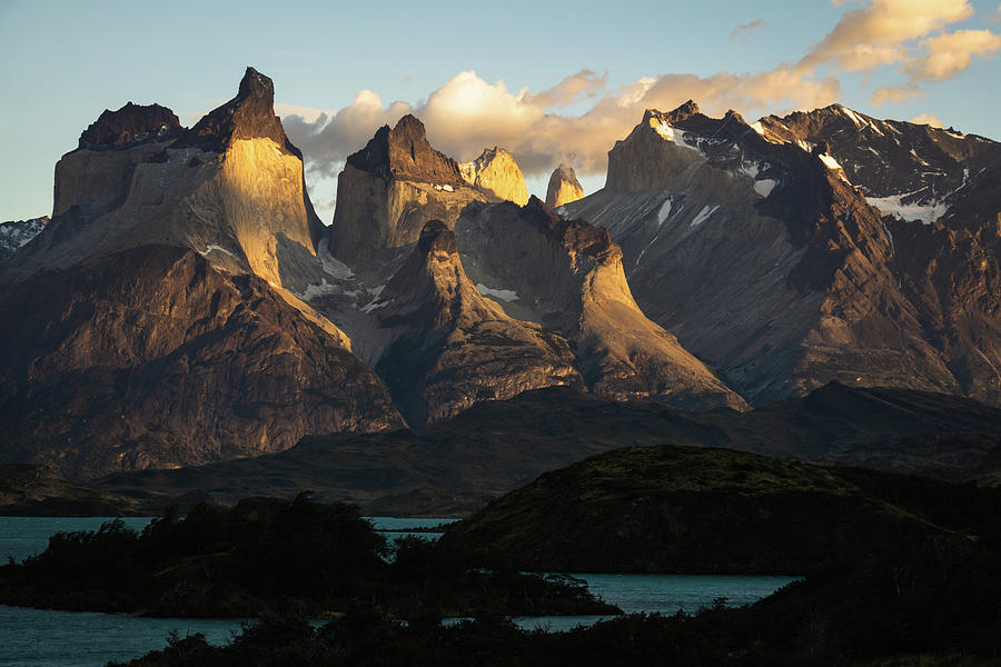 Nature Photograph - Sunrise at Los Curenos in Torres del Paine National Park, Chile by Kamran Ali