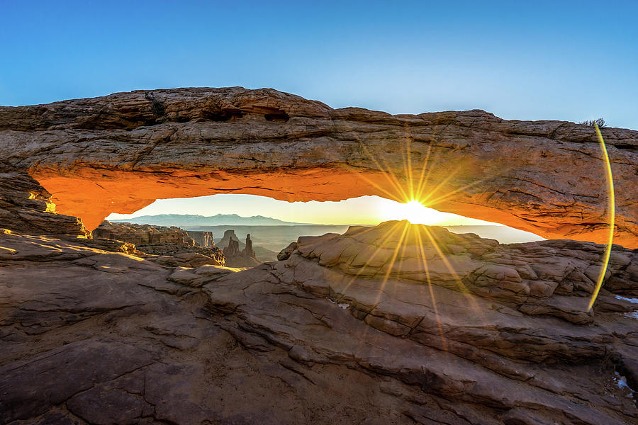 Sunrise at Mesa Arch Photograph by Daniel Woodrum