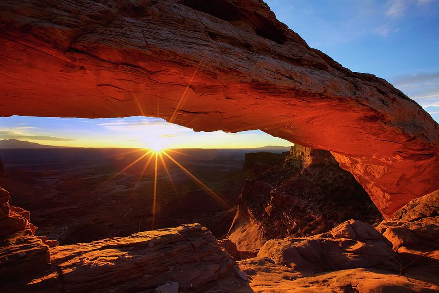 Sunrise At Mesa Arch Photograph by Hansrico Photography