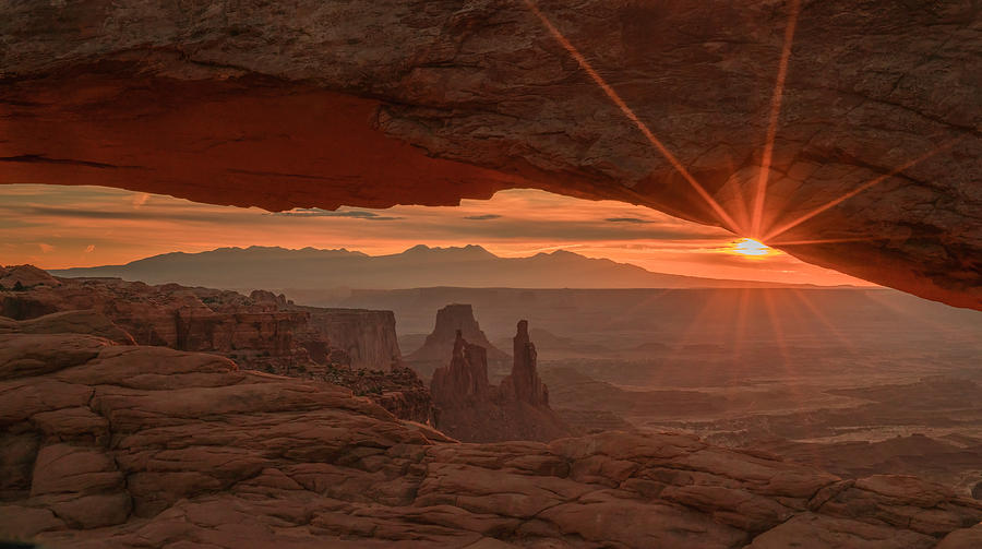 Sunrise At Mesa Arch Photograph by Michael Z. Li
